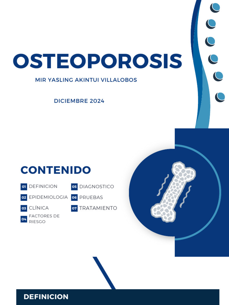 Guía Completa sobre Osteoporosis 2024 | PDF | Osteoporosis | Epidemiología