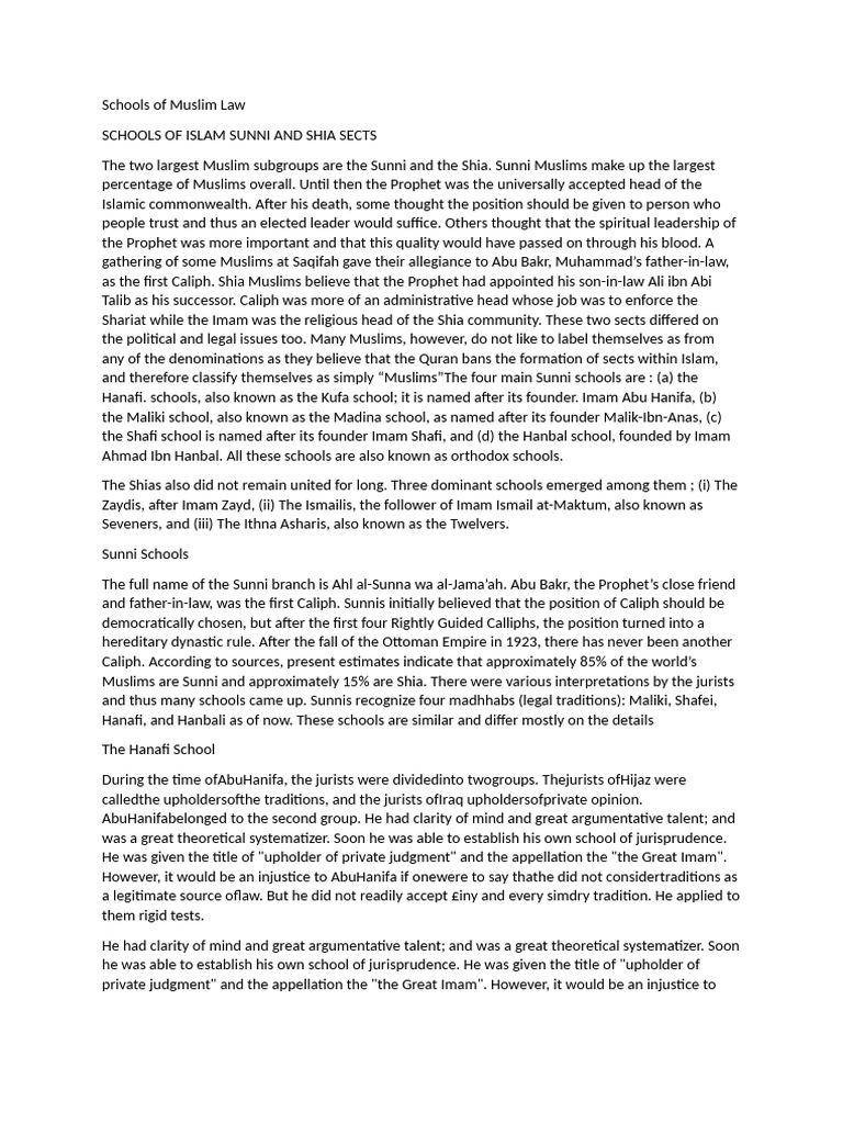 schools-of-muslim-law-pdf-shia-islam-sunni-islam