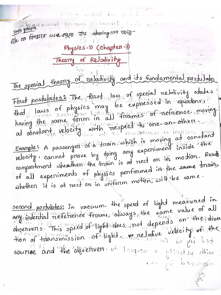 Physics Note Chapter 3 | PDF