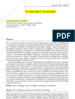 La sociología de la emoción y la emoción