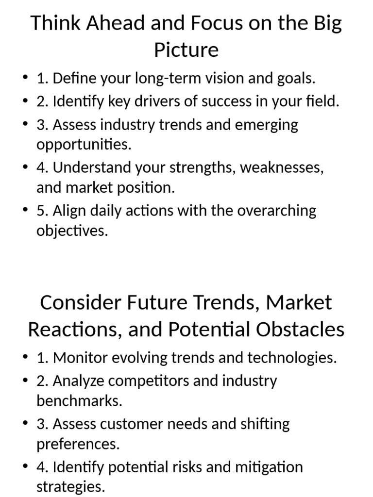 Strategic Planning for Future Success | PDF