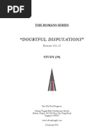 Romans 14:1-12 - DOUBTFUL DISPUTATIONS