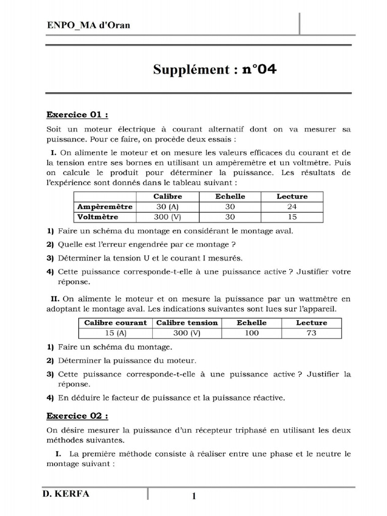 Technique de Mesures - TD 4 | PDF