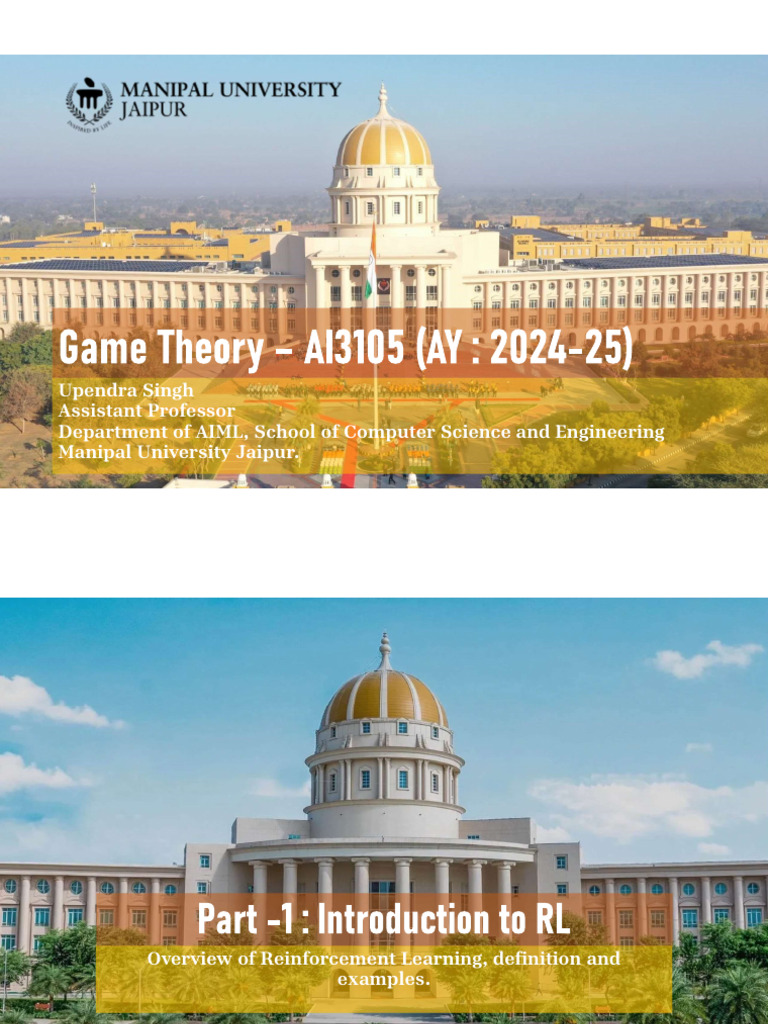 Reinforcement Learning With Game Theory | PDF | Machine Learning ...