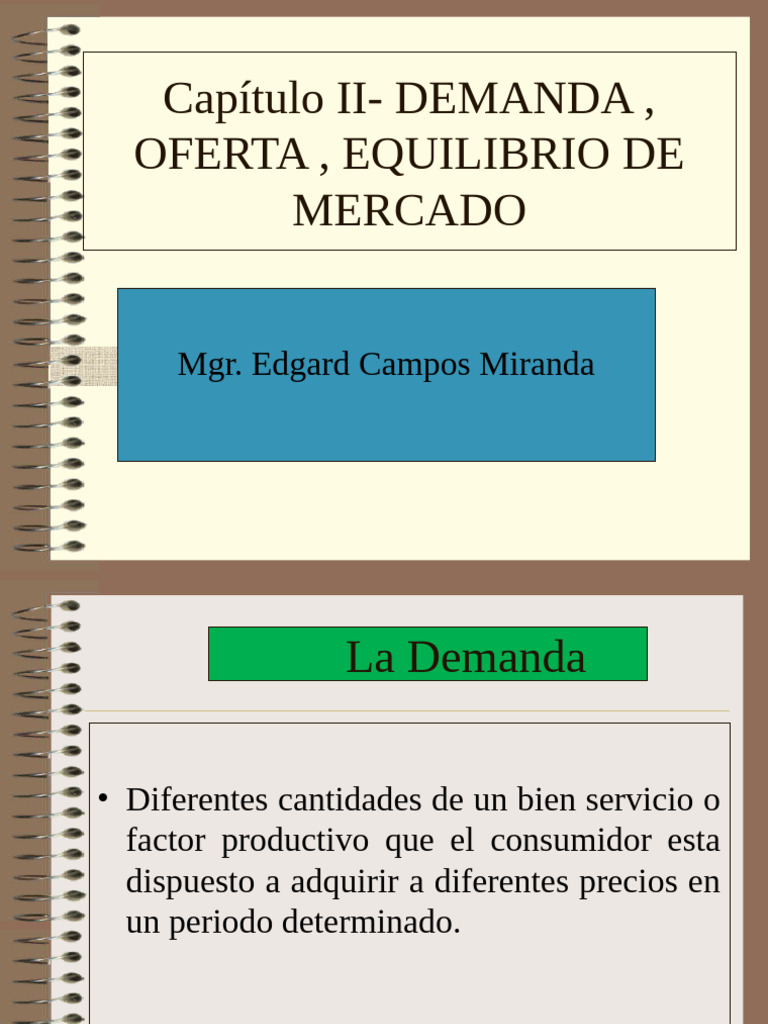 1.-Teoría de La Oferta, Demanda | PDF | Oferta (economía) | Oferta y ...