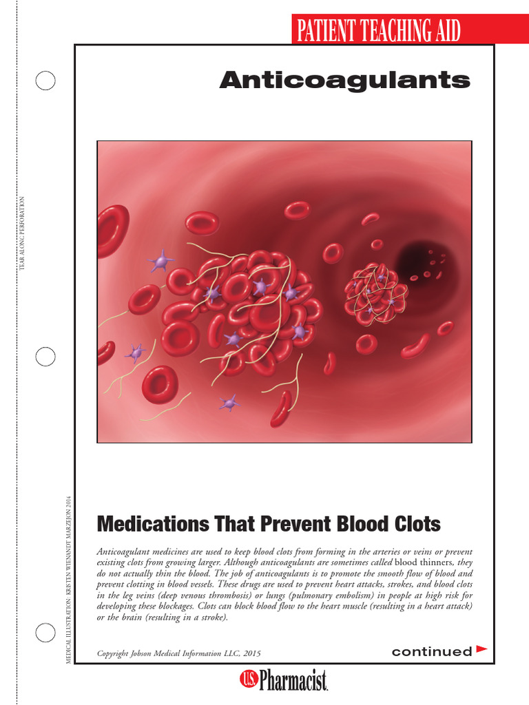 PTA1502 Anticoagulants 12 - 12mb | PDF | Thrombus | Diseases And Disorders