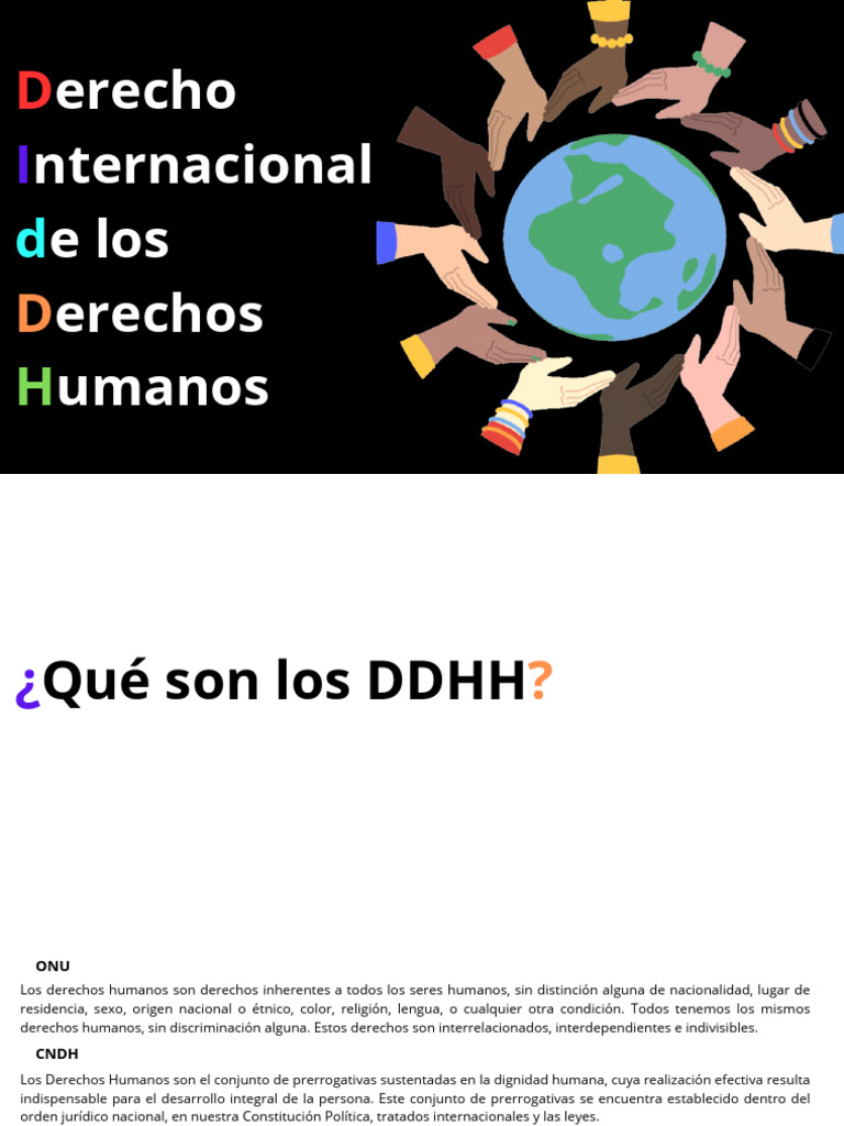 Derecho Internacional de Los Ddhh | PDF | Derechos humanos | Convenio ...