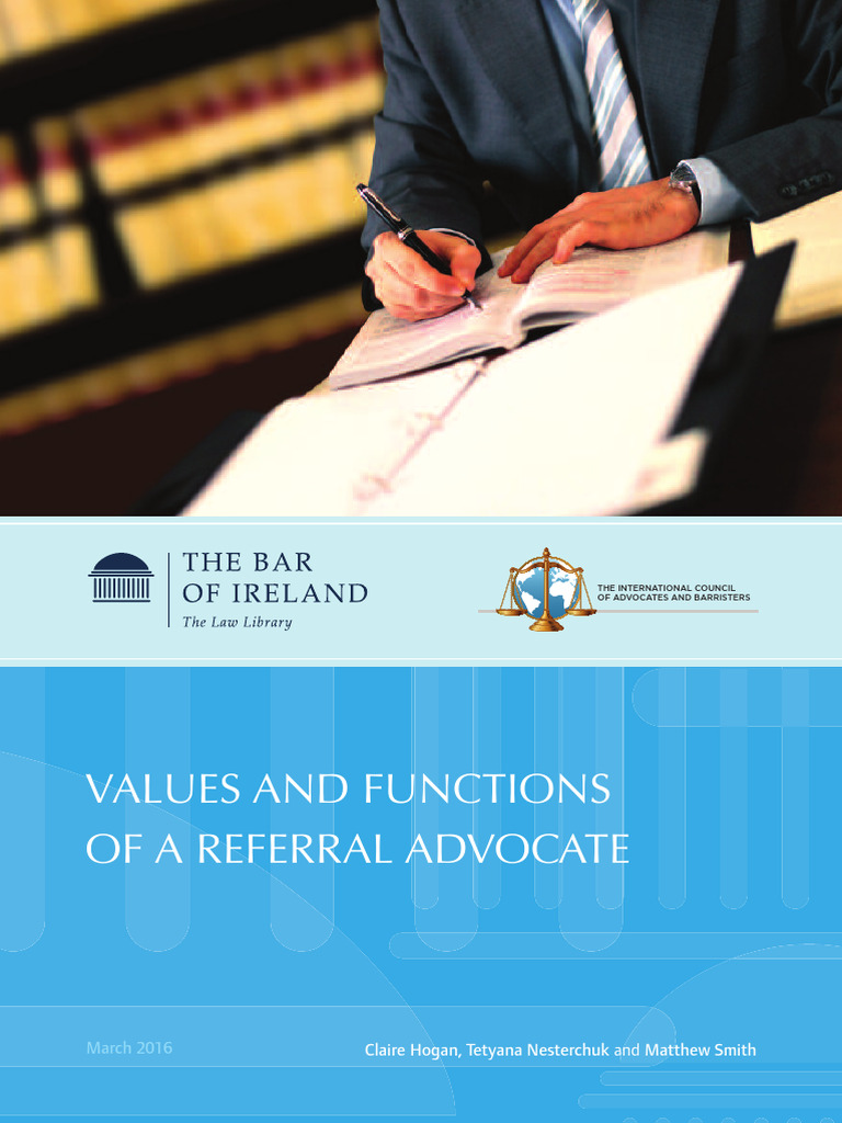 Values and Functions of Referral Advocates | PDF | Advocate | Barrister