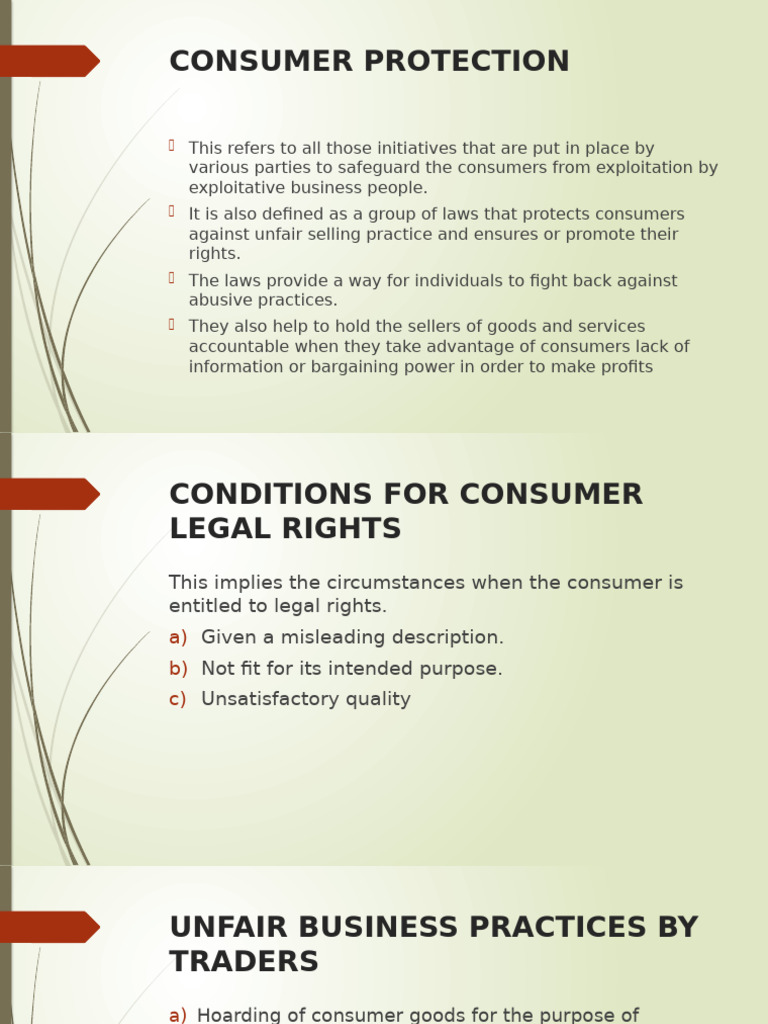 Consumer Protection | PDF | Metrology | False Advertising