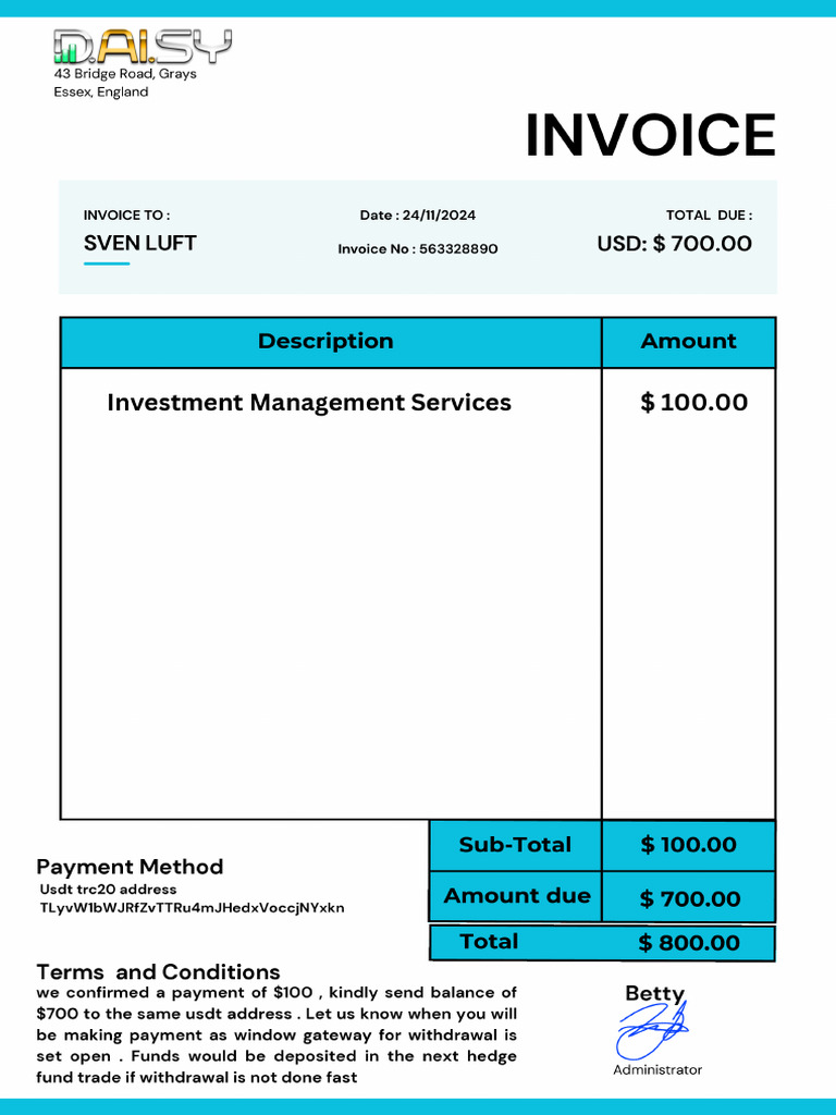 Daisy INV | PDF