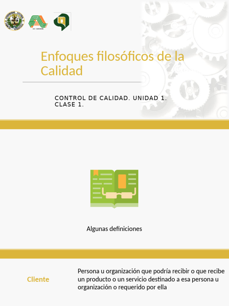 Control de Calidad Semana 1 | PDF | Calidad (comercial) | Gestión de la ...
