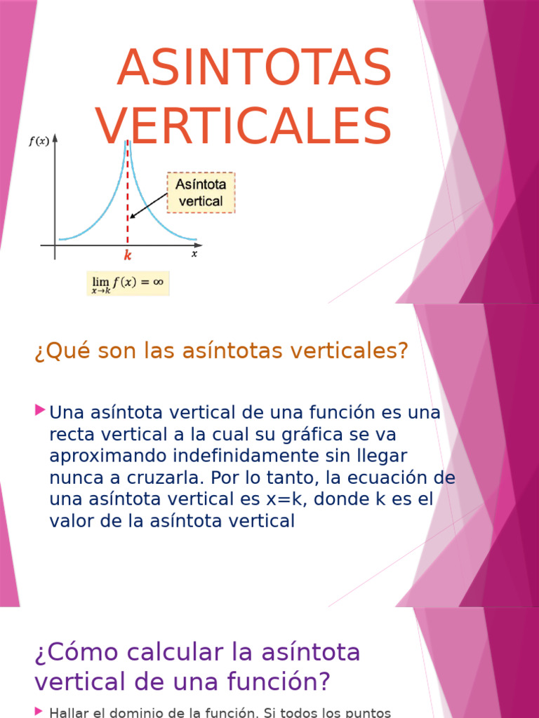 Asíntotas Verticales: Definición y Cálculo | PDF