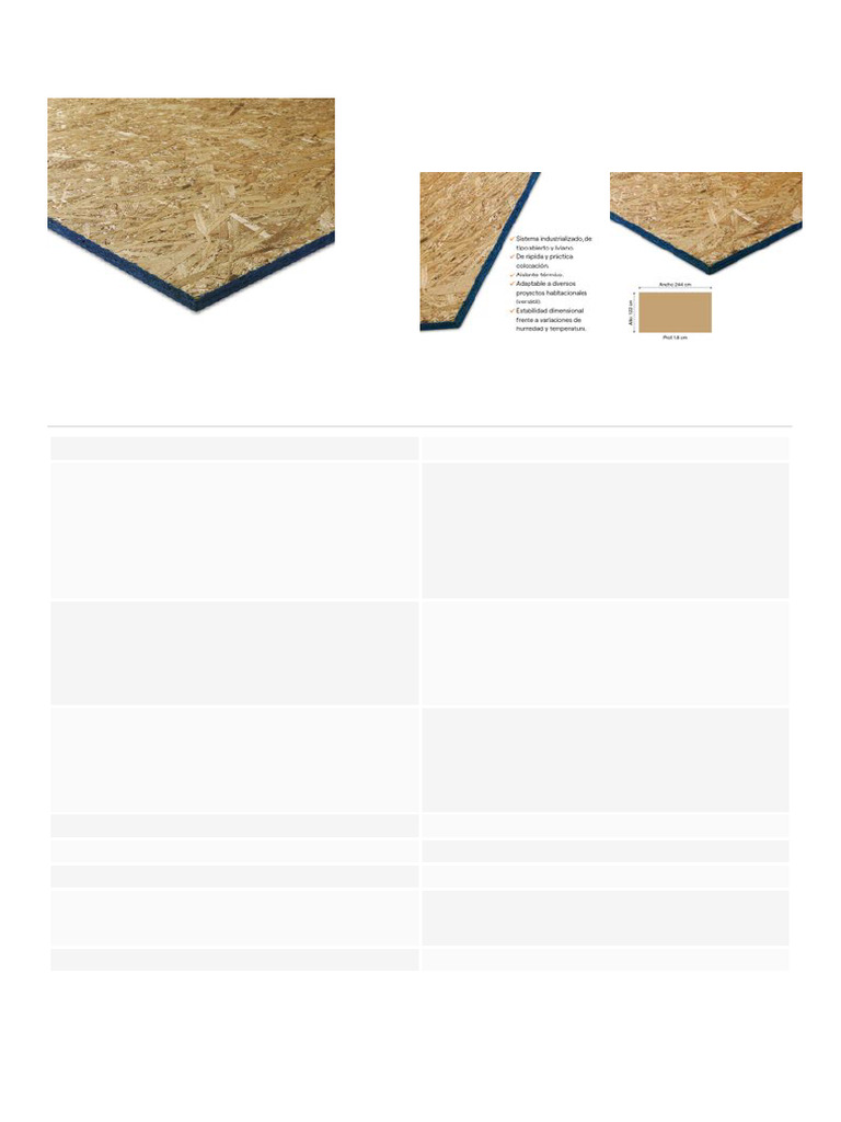 Tablero OSB 18mm: Características y Usos | PDF