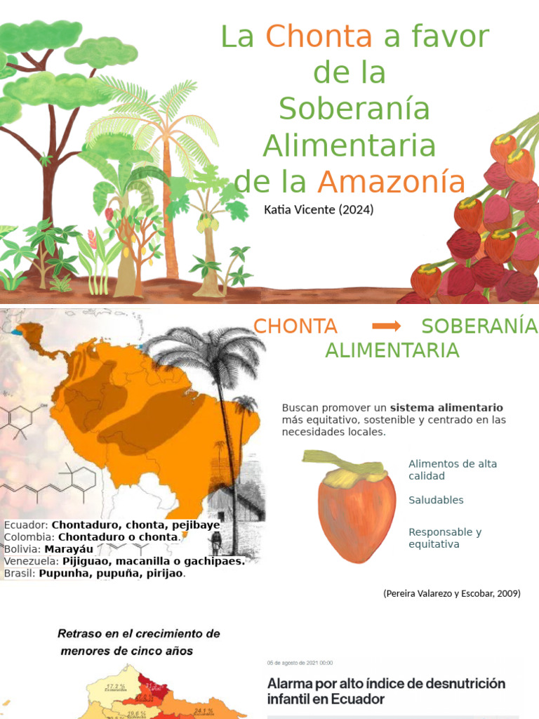 Chonta Presentacion | PDF | Agricultura | Alimentos