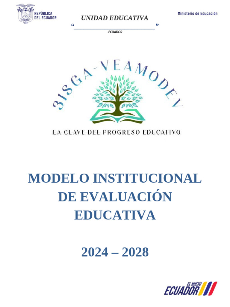 Modelo de Evaluación Educativa 2024-2028 | PDF | Evaluación | Maestros