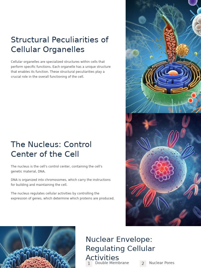 Structural Peculiarities of Cellular Organelles | PDF | Cell Nucleus ...