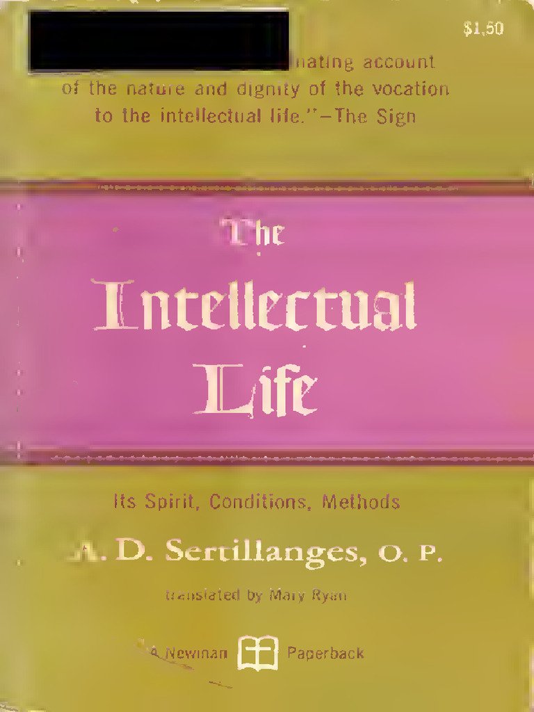 Reading1. a.D.sertillanges the Intellectual Life Text | PDF | Truth ...