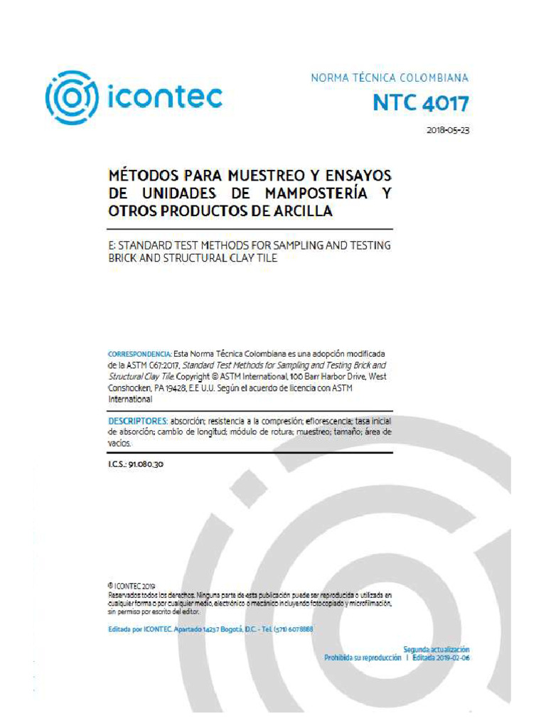 NTC 4017 - 2018 | PDF