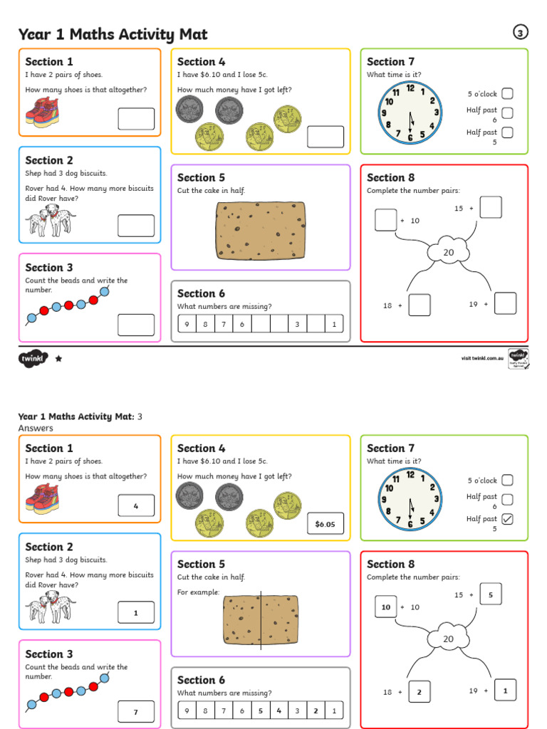 Year 1 Maths E Pdf