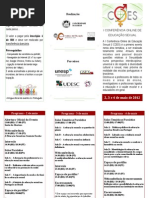 I Conferência Online de Educação Sexual - folheto