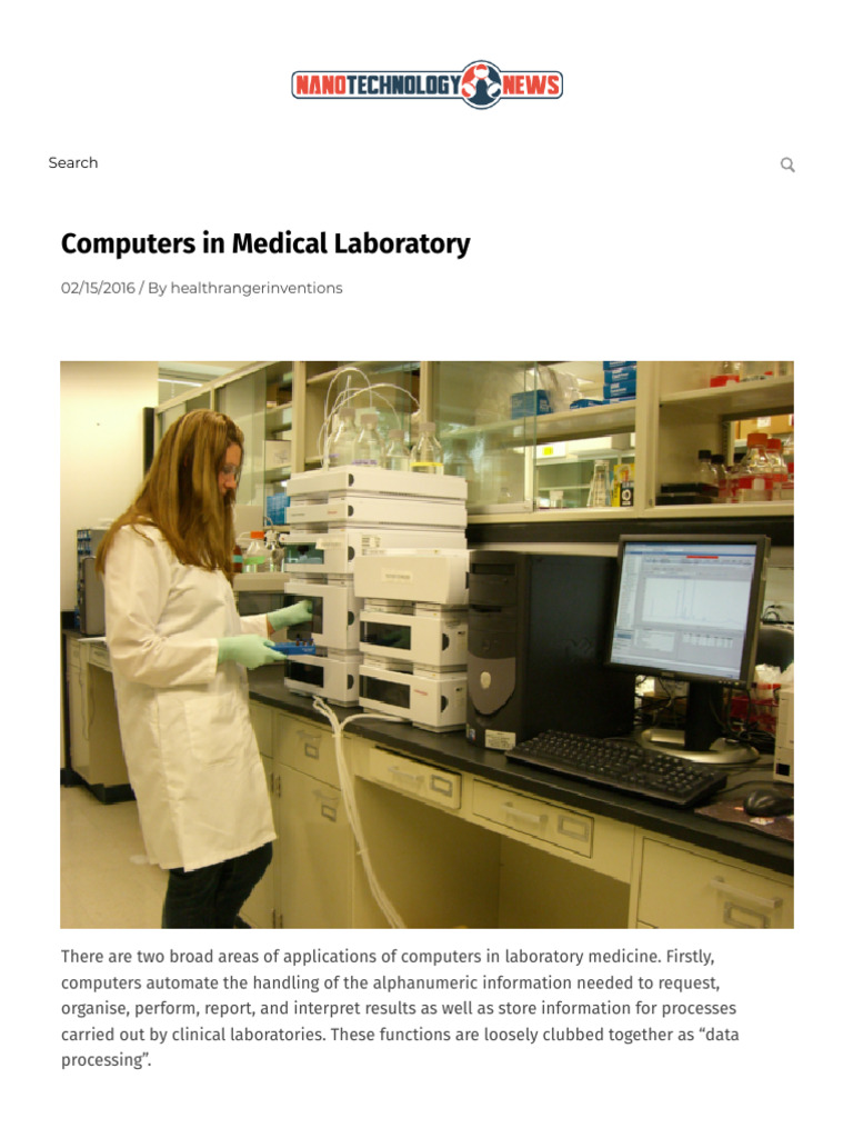 Computers in Medical Laboratory Applications | PDF | Medical Imaging ...