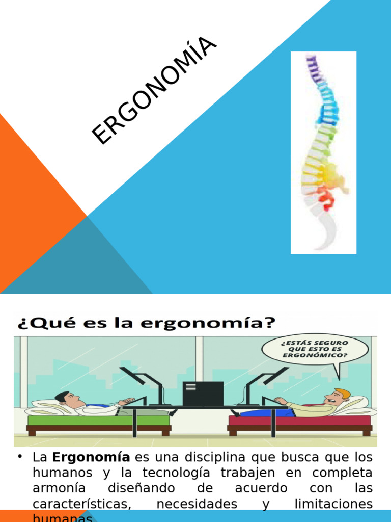 Ergonomía: Salud y Productividad Laboral | PDF | Factores humanos y ...