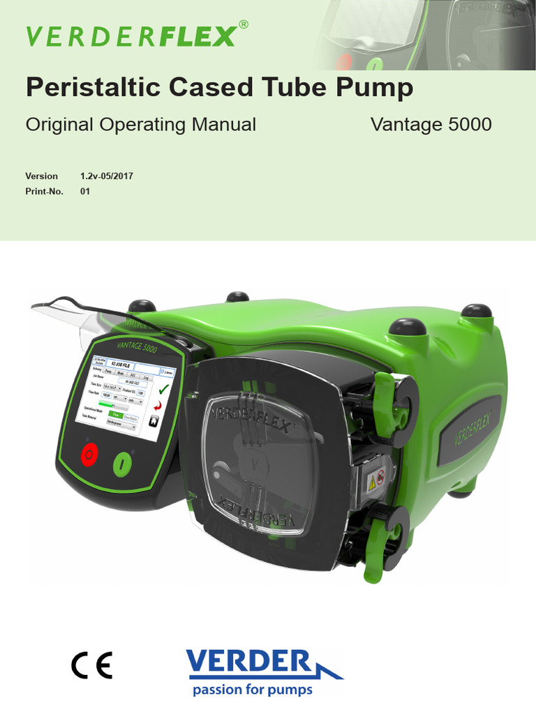 Verderflex Vantage 5000 Manual EN v1.2 2017 | PDF | Pump | Ac Power ...