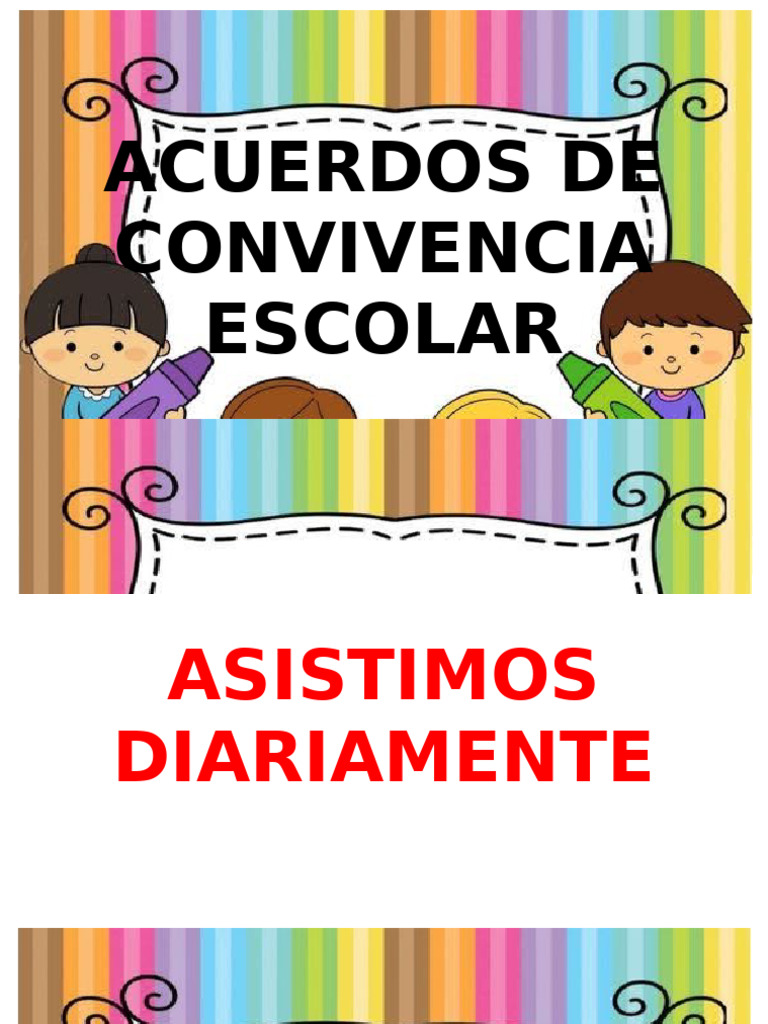 Normas de Convivencia Escolar | PDF