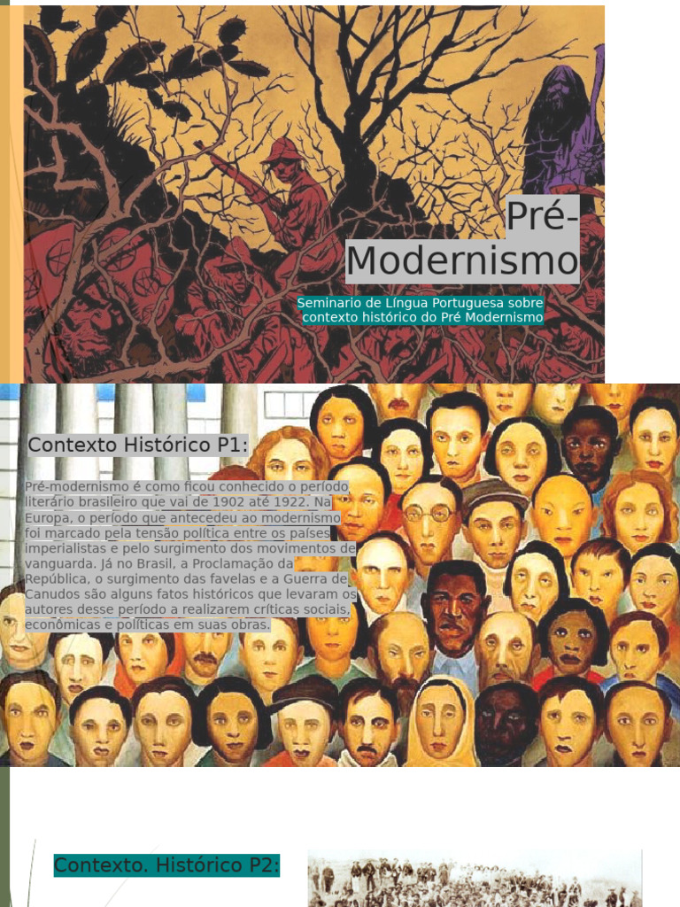Contexto Histórico do Pré-Modernismo | PDF | Brasil | Escravidão
