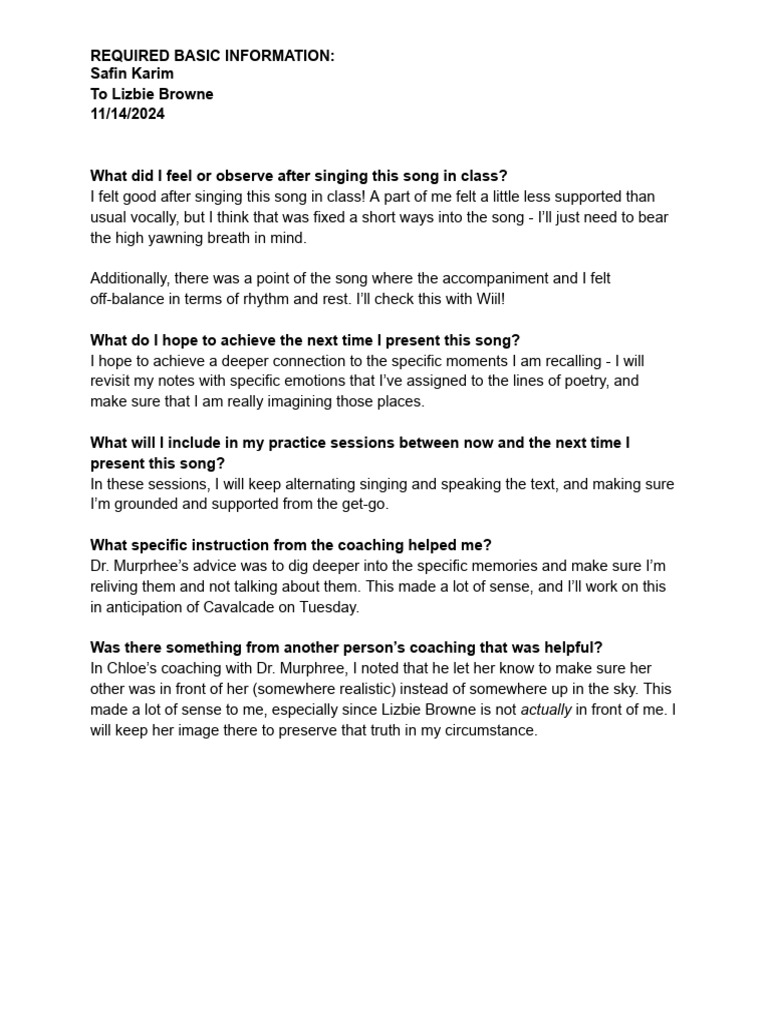 Song 5 Transcript 2 | PDF