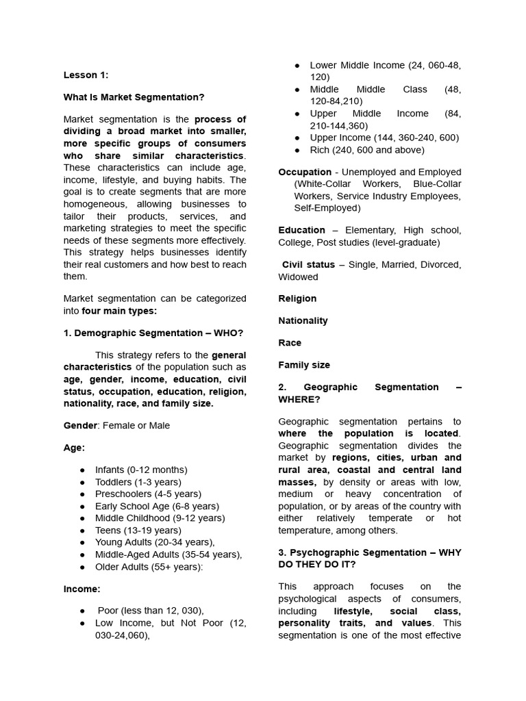 Understanding Market Segmentation Basics | PDF | Brand | Marketing