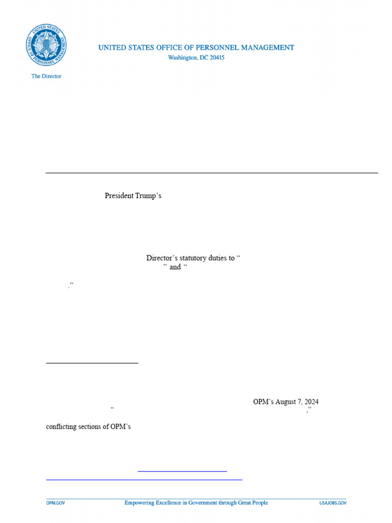 OPM Guidance on In-Person Work Return | PDF | United States Office Of ...