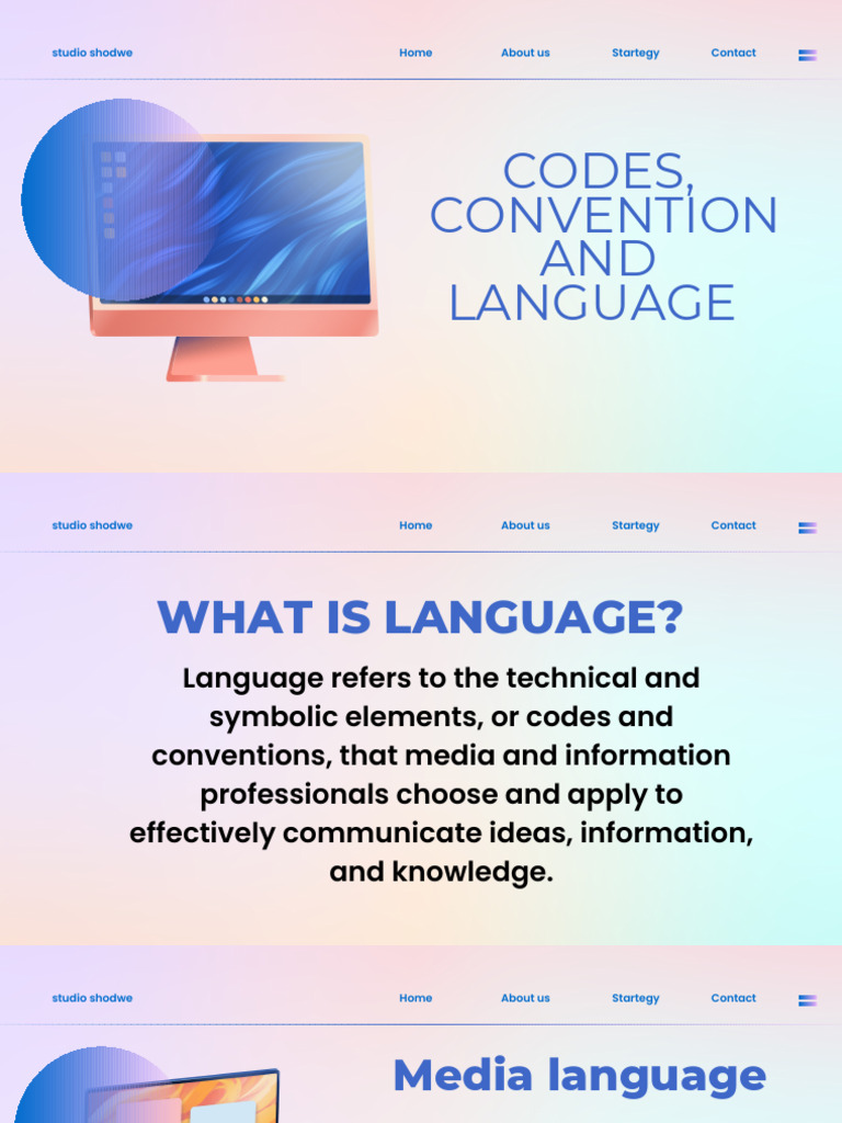 Understanding Media Codes and Conventions | PDF | Communication | Human ...
