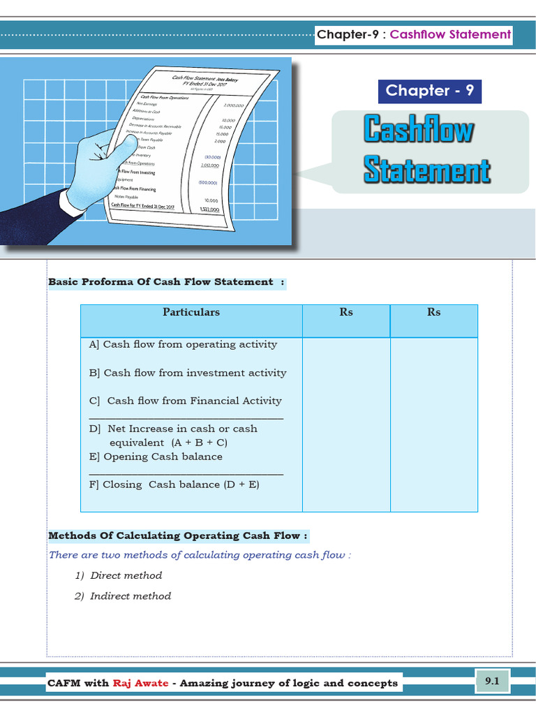 Chapter 9 - Cashflow Statement - Updated File | PDF | Income Statement ...