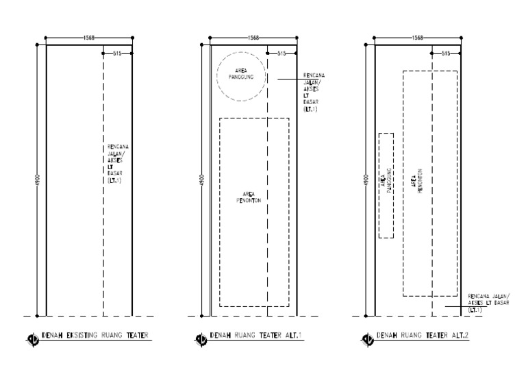 Denah Ruang Teater | PDF
