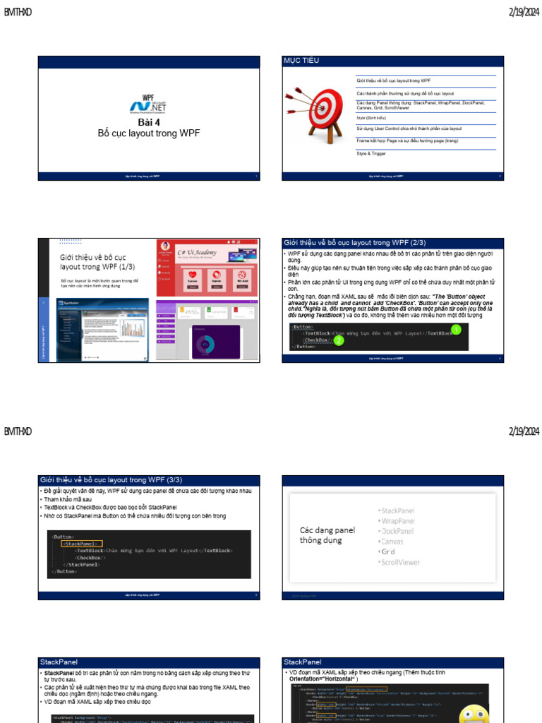 WPF-Bai 5-Layout | PDF