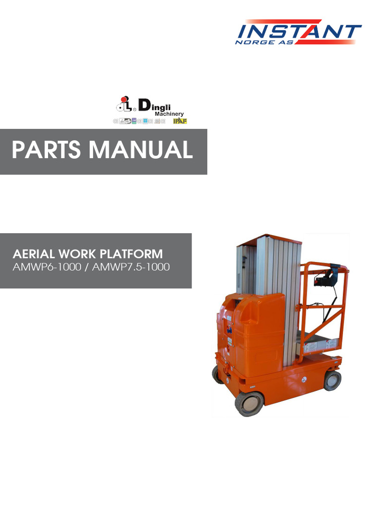 AMWP6-1000 AMWP7.5-1000 Parts Manual | PDF | Screw | Washer (Hardware)