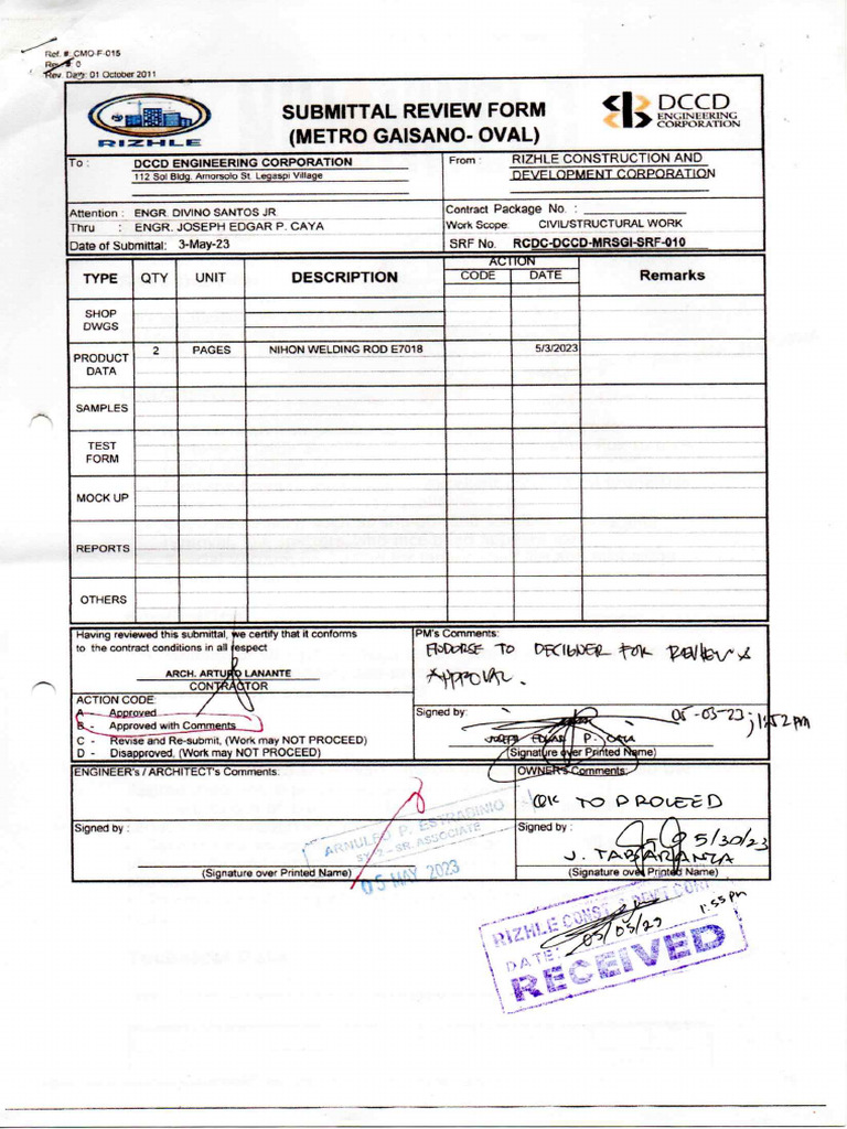 SRF No. 10 - RCDC Response | PDF
