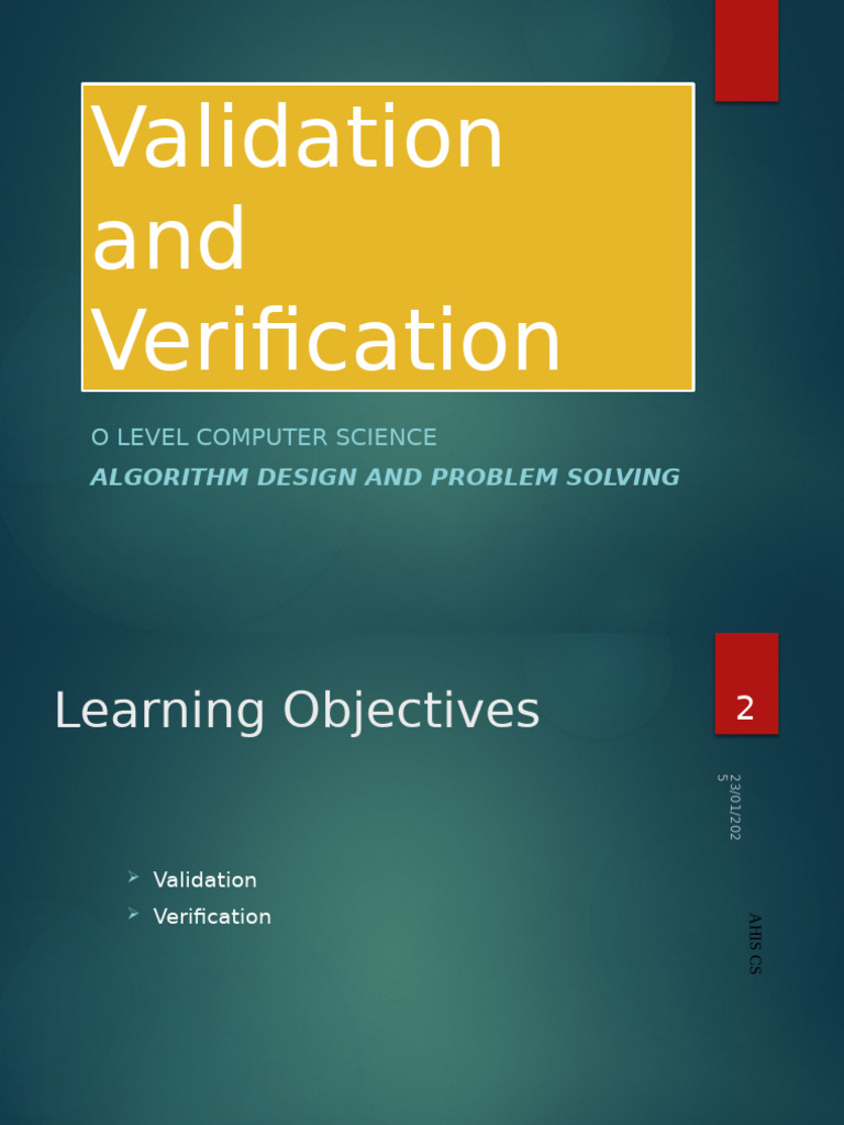 Validation and Verification in Computing | PDF | Password | Formal ...