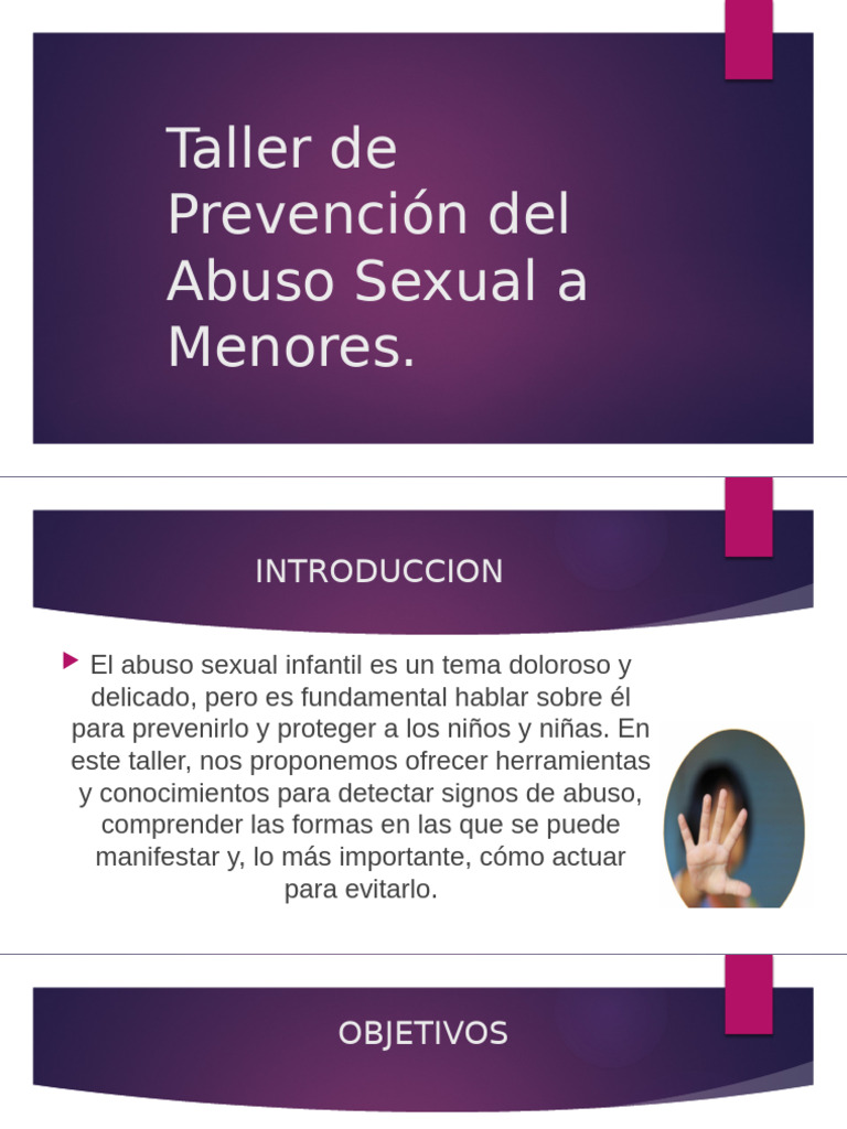 Taller de Prevención del Abuso Sexual Infantil | PDF | Abuso sexual