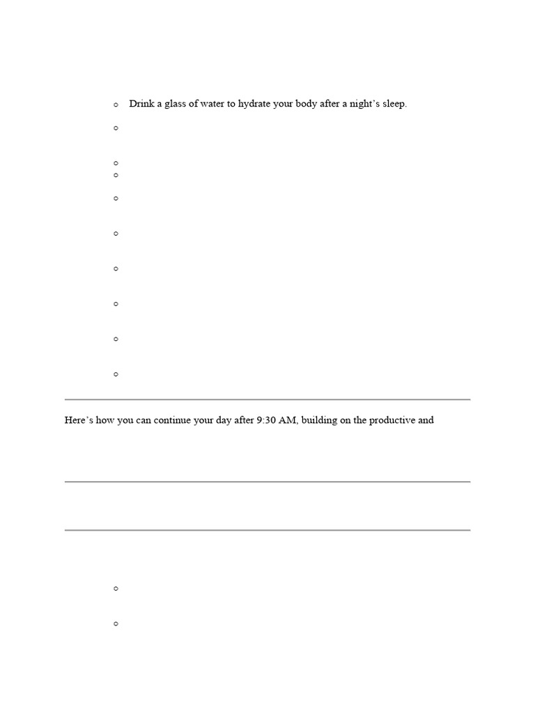 Daily Routine with Worship & Study | PDF | Lunch | Sleep