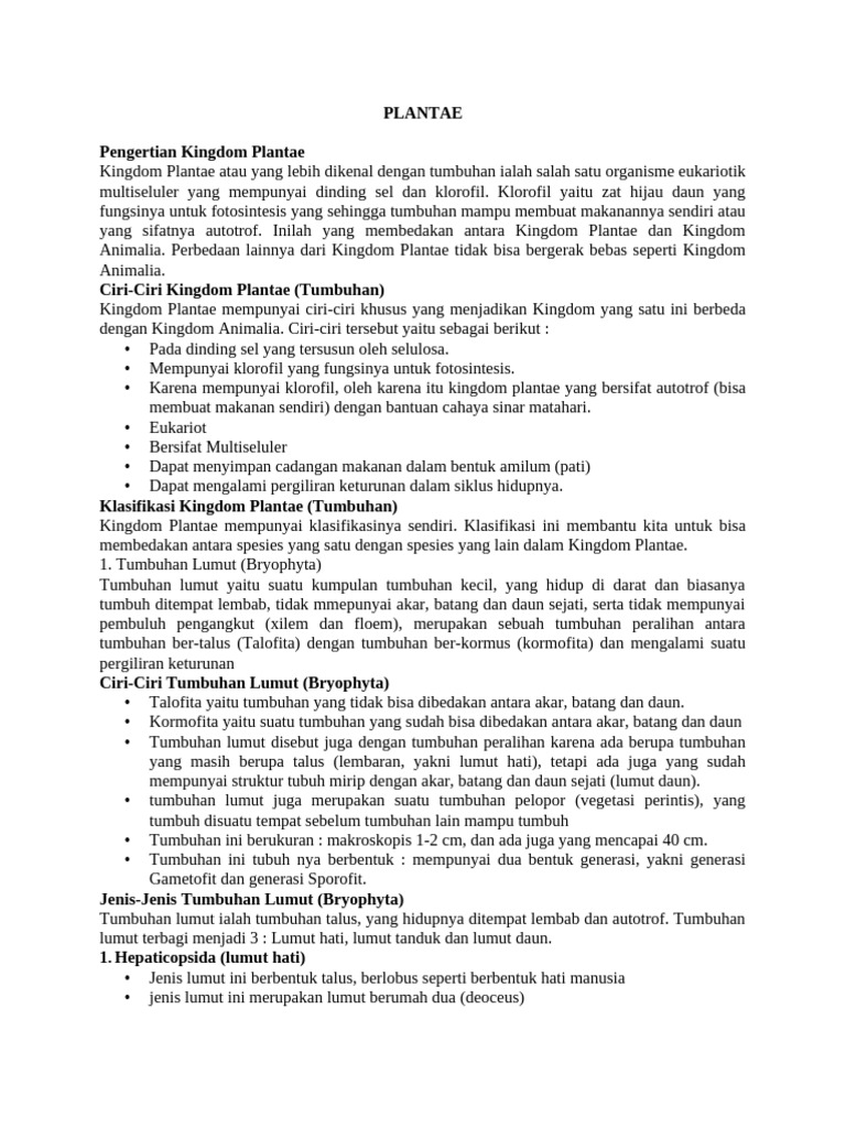 PLANTAE | PDF