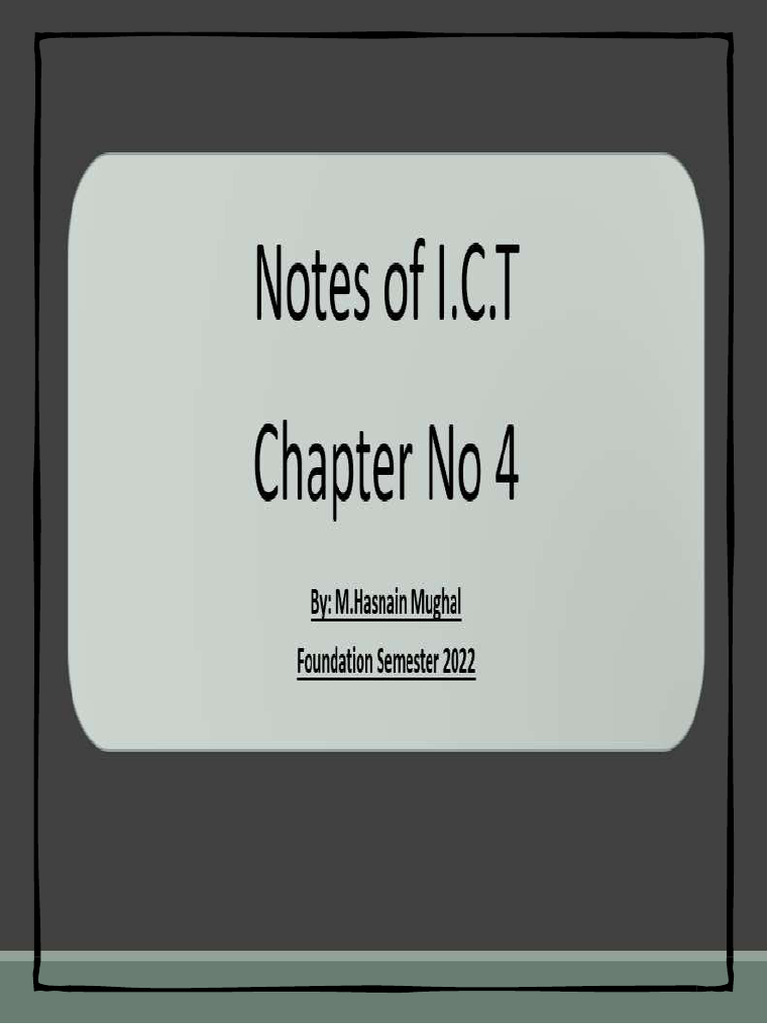Chapter 4 Ict Pdf Computer Network Wi Fi