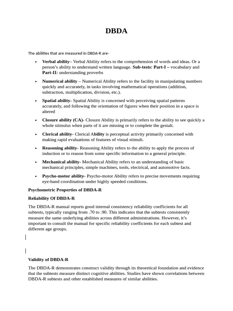 DBDA | PDF | Validity (Statistics) | Perception