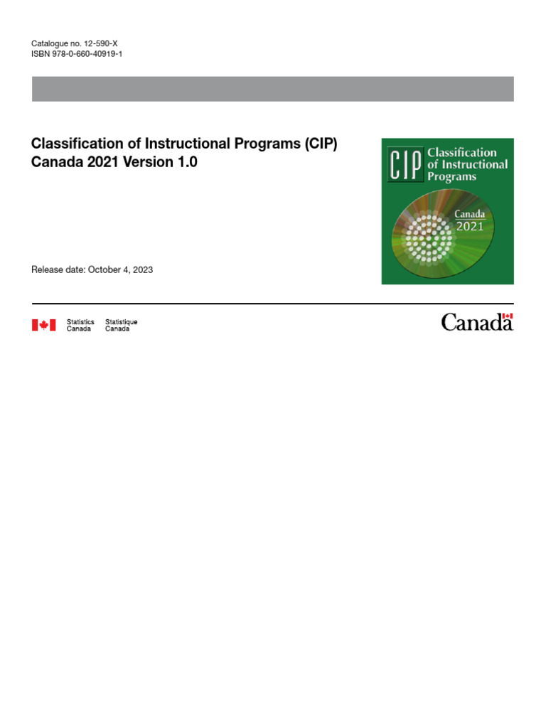 Cip Canada 2021 Classification Guide Pdf Interdisciplinarity