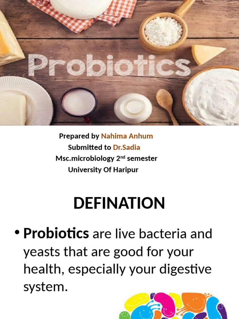 Probiotics 160424151305 | PDF | Probiotic | Bacteria