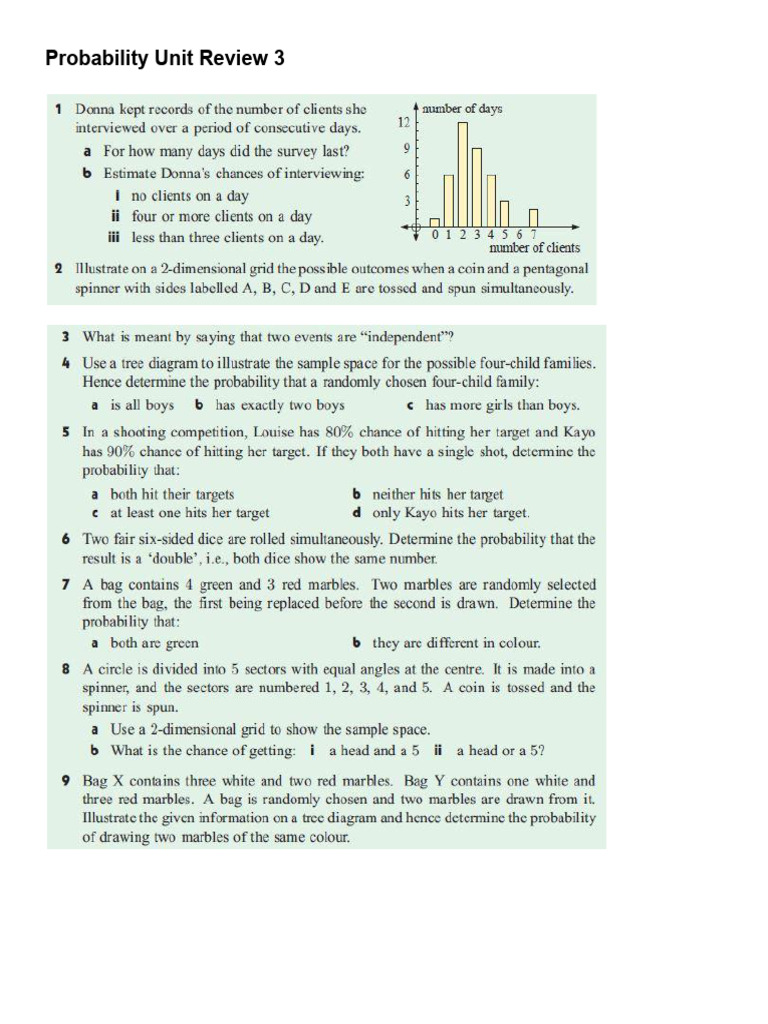 Probability Review 2 | PDF