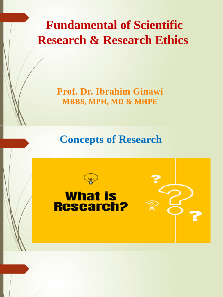 ProfGinawi Fundamental of Scientific Research & Research Ethics 24 ...