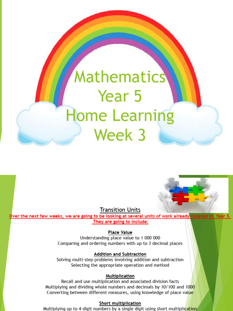 Home+learning+maths+week+3 | PDF | Rounding | Multiplication