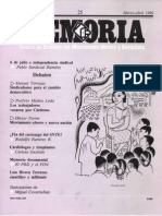 Memoria, nº 025, marzo-abril 1989